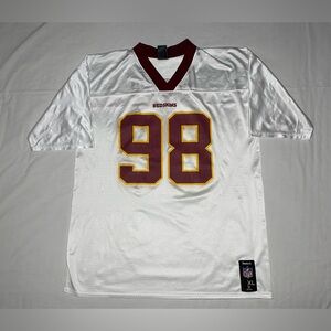 Washington Redskins Football Jersey Mens XL White NFL Reebok Orakpo 98 Onfield